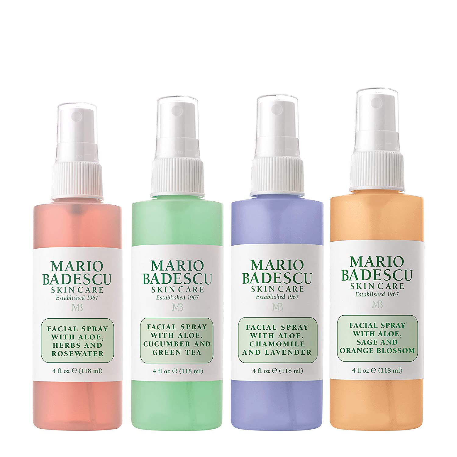 Mario Badescu Facial Spray Collection with Rose Water, Cucumber, Lavender and Orange Blossom, Multi-Purpose Cooling and Hydrating Face Mist for All Skin Types, Dewy Finish - Image 1